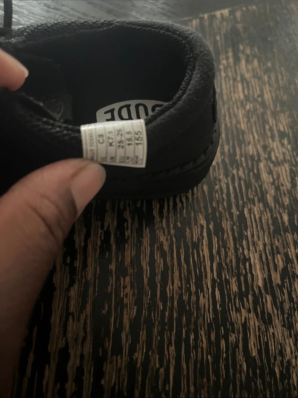 Kids Black Moccasin-Style Casual Shoes